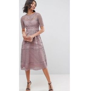 NWT ASOS | Lace Midi Dress 12/14